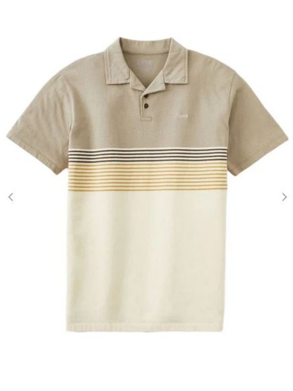 Katin Men's Gray Striped Truman Polo Size Large